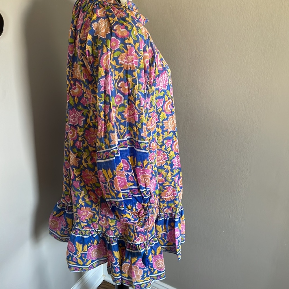 CLEOBELLA dress 
Cleobella
Marci Puff-Sleeve Floral Mini Dress kaftan - Picture 6 of 11
